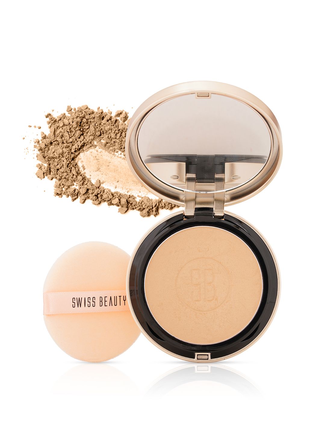 SWISS BEAUTY Select Born To Last Compact Powder with Vitamin E & Squalane - Sunlit Sand 02-image-17