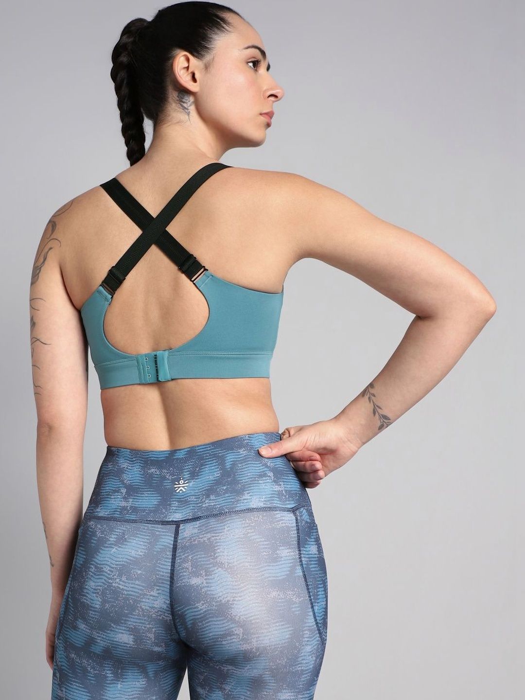 CULT Women Blue High Impact Running Bra-image-46