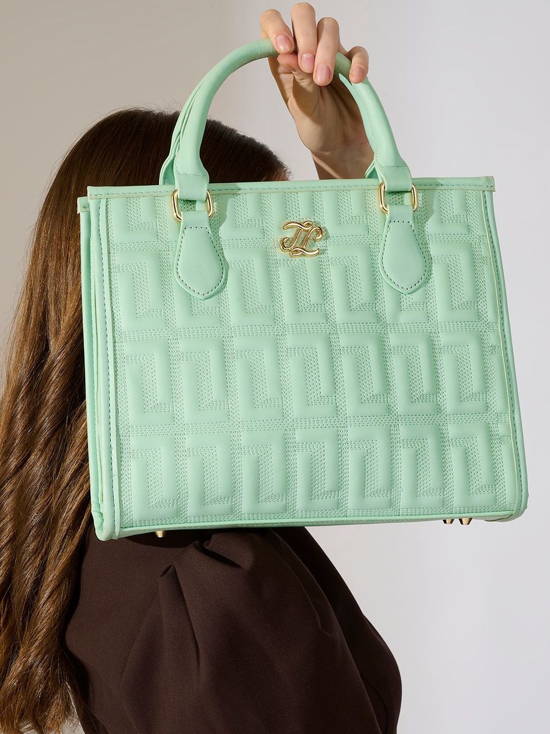 LAVIE Signature Structured Satchel with Quilted-picture-41