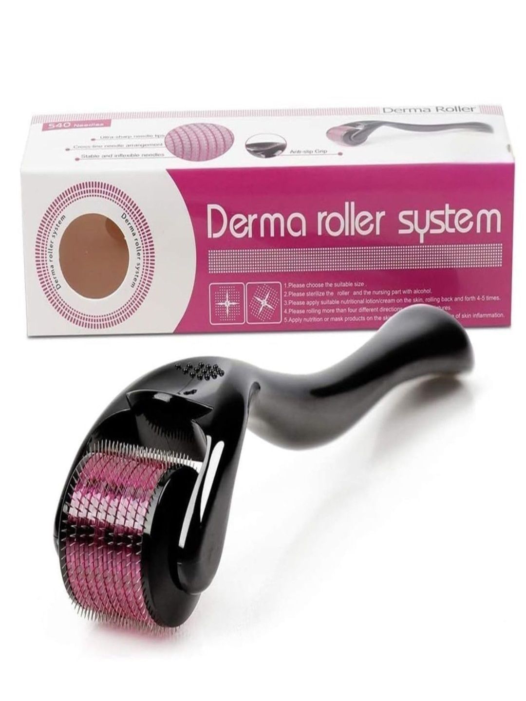 sweetpea Face Derma Roller With 540 Titanium Micro Needles-image-2