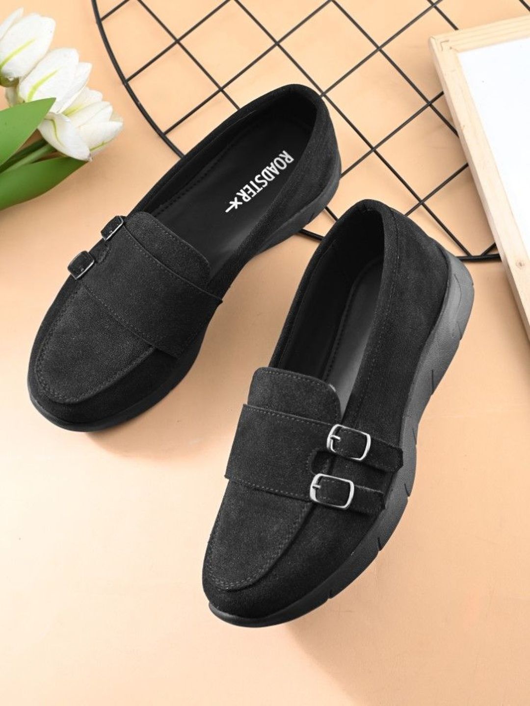 The Roadster Lifestyle Co Women Round Toe Lightweight Slip-On Loafers-picture-15
