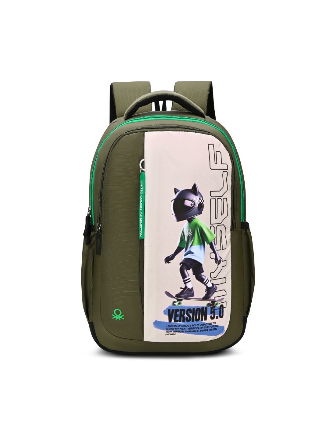 United Colors of Benetton Unisex Kids Graphic Backpack-picture-36