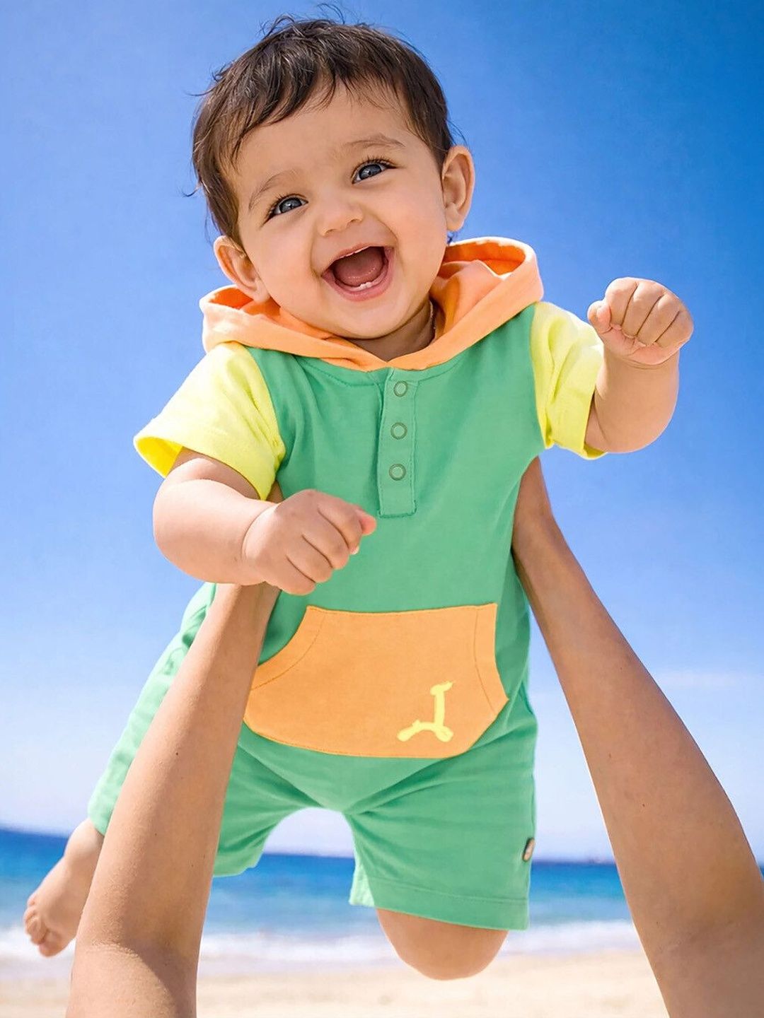 Somersault Infant Boys Printed Rompers-picture-36