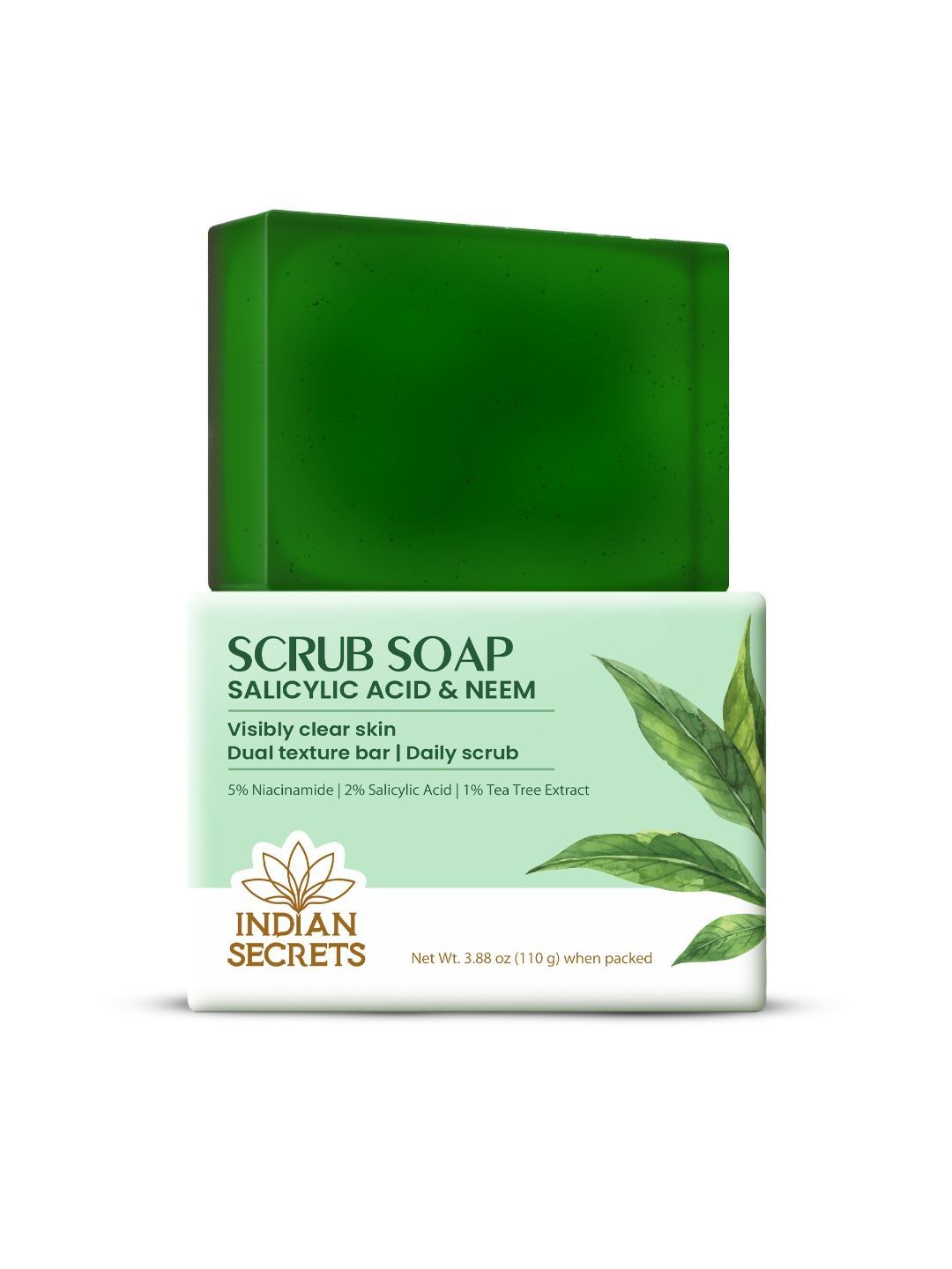 Indian Secrets Scrub Soap With Salicylic Acid & Neem - 110 g-picture-42