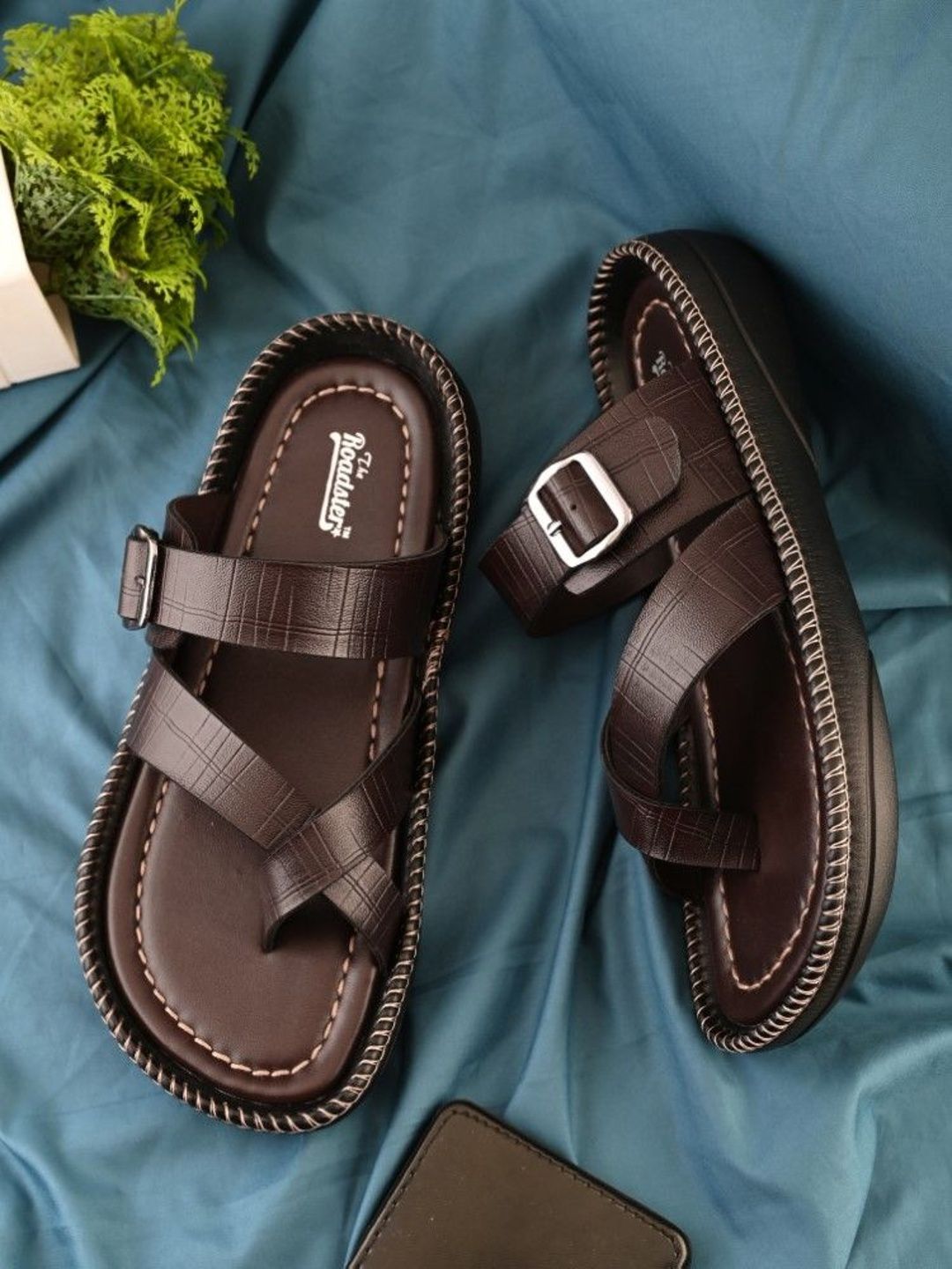 The Roadster Lifestyle Co Men One Toe Multistrap Comfort Sandals-picture-14