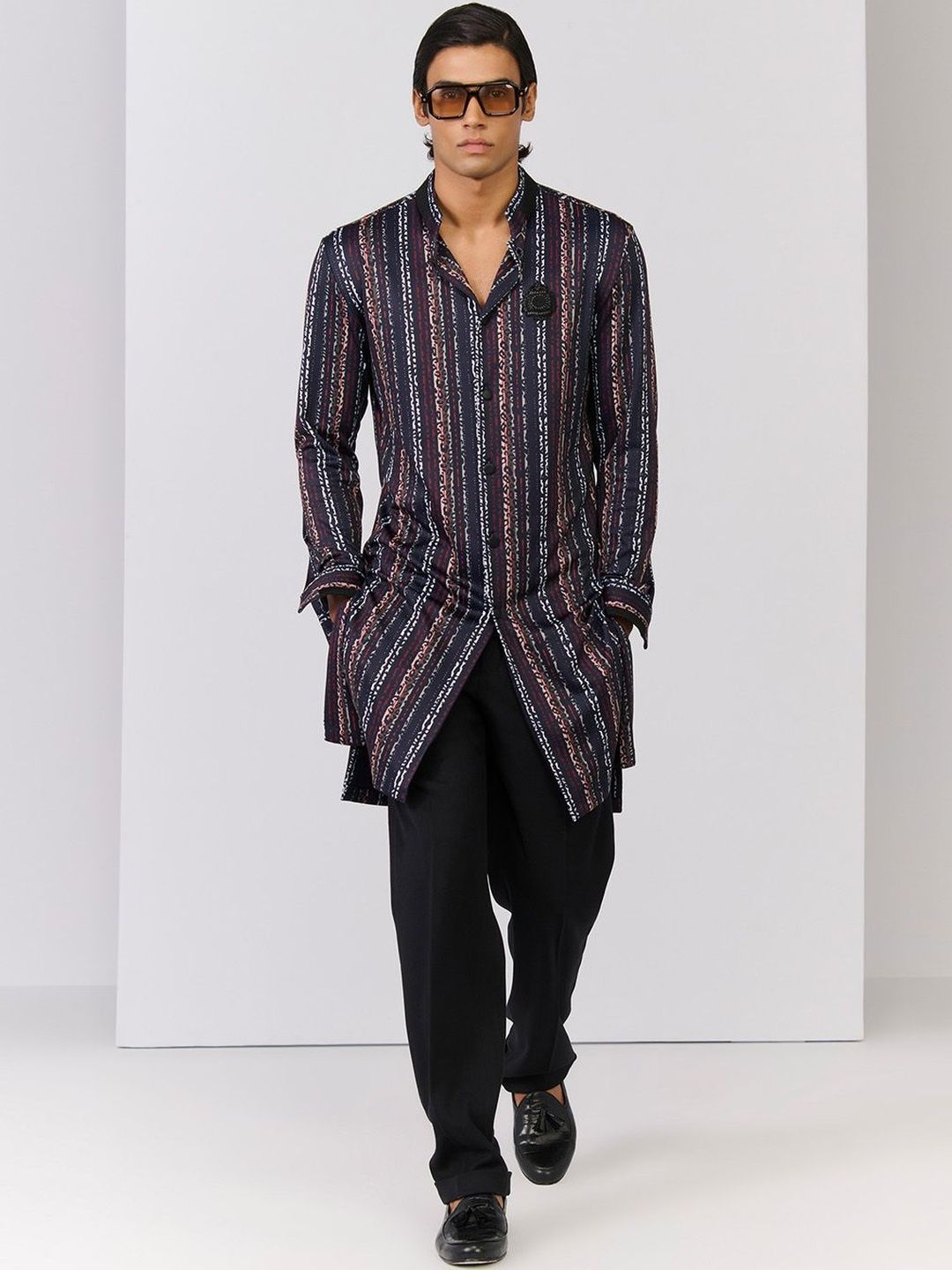 S&N by Shantnu Nikhil Mandarin Collar Kurta-picture-46