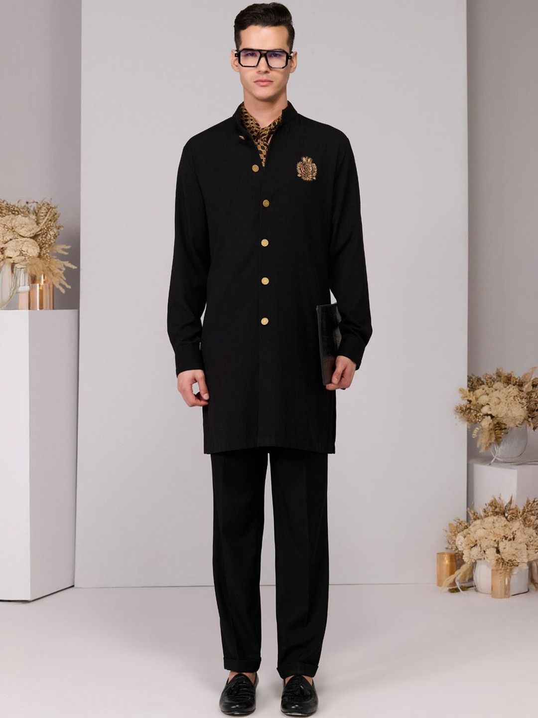 S&N by Shantnu Nikhil Men Mandarin Collar Kurta-picture-54