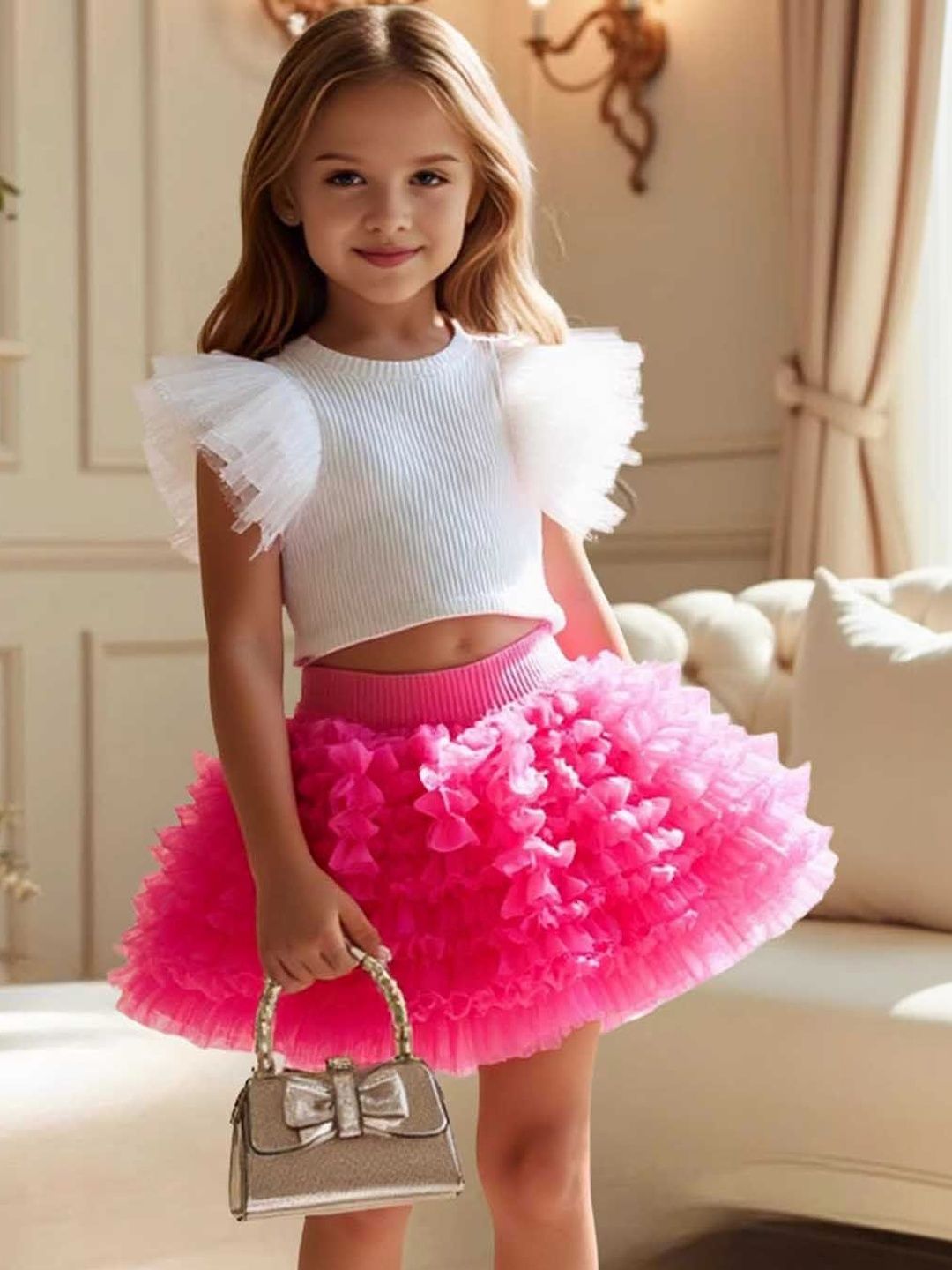 Xsole Girls Top with Skirt-picture-10