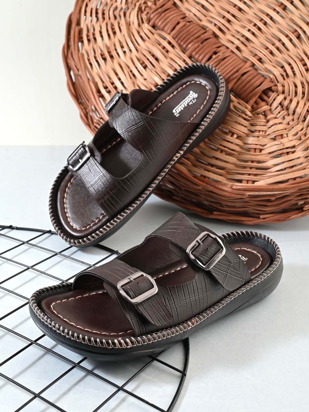 The Roadster Lifestyle Co. Men Double Strap Open Comfort Sandals-image-24