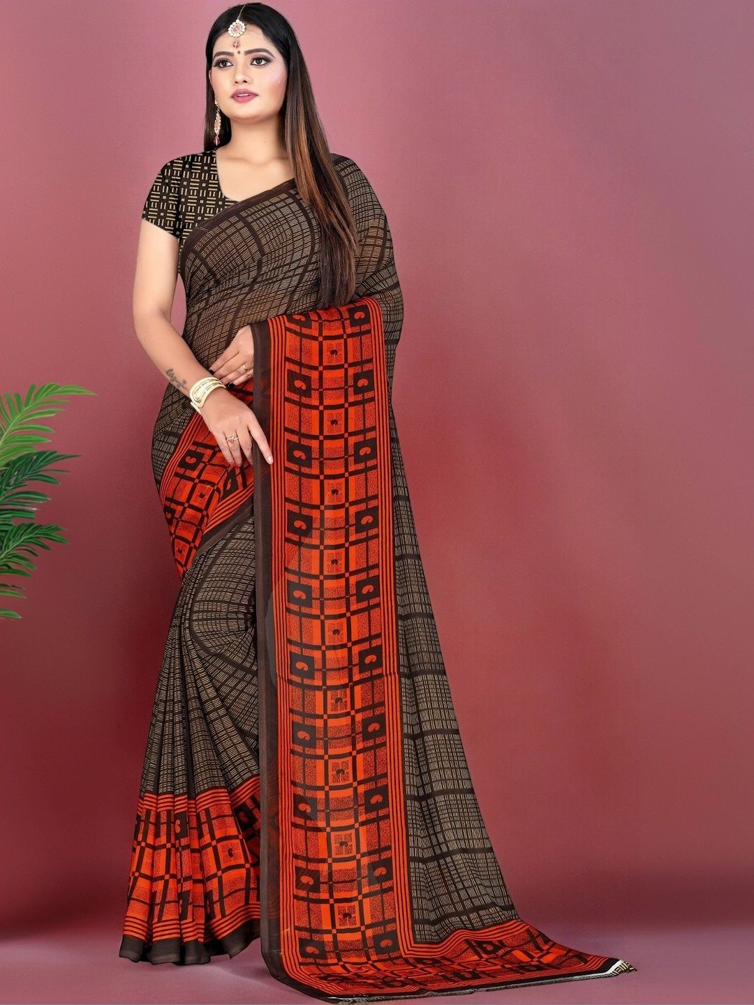 SZN Poly Georgette Saree-picture-24
