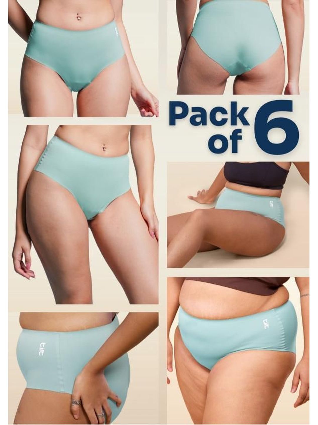Tilt Women Anti Microbial Seamless Basic Briefs-picture-11