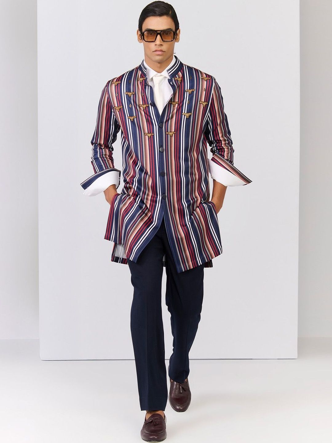 S&N by Shantnu Nikhil Mandarin Collar Kurta-picture-38