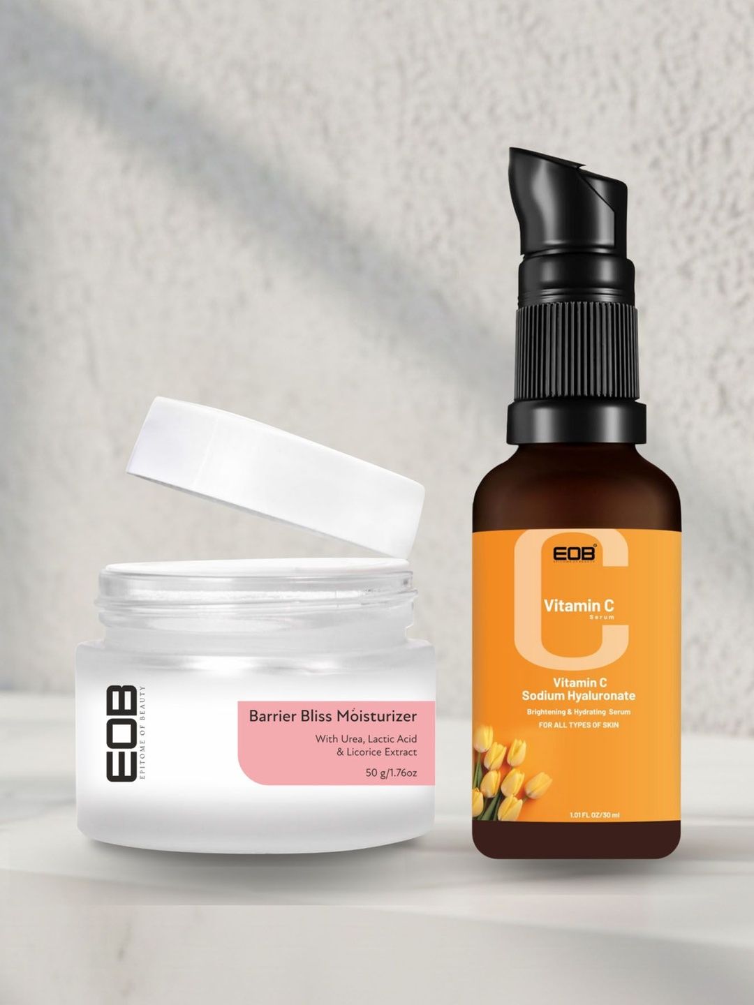 EOB Set Of Barrier Bliss Moisturizer - 50 g & Vitamin C Face Serum - 30 ml-image-42