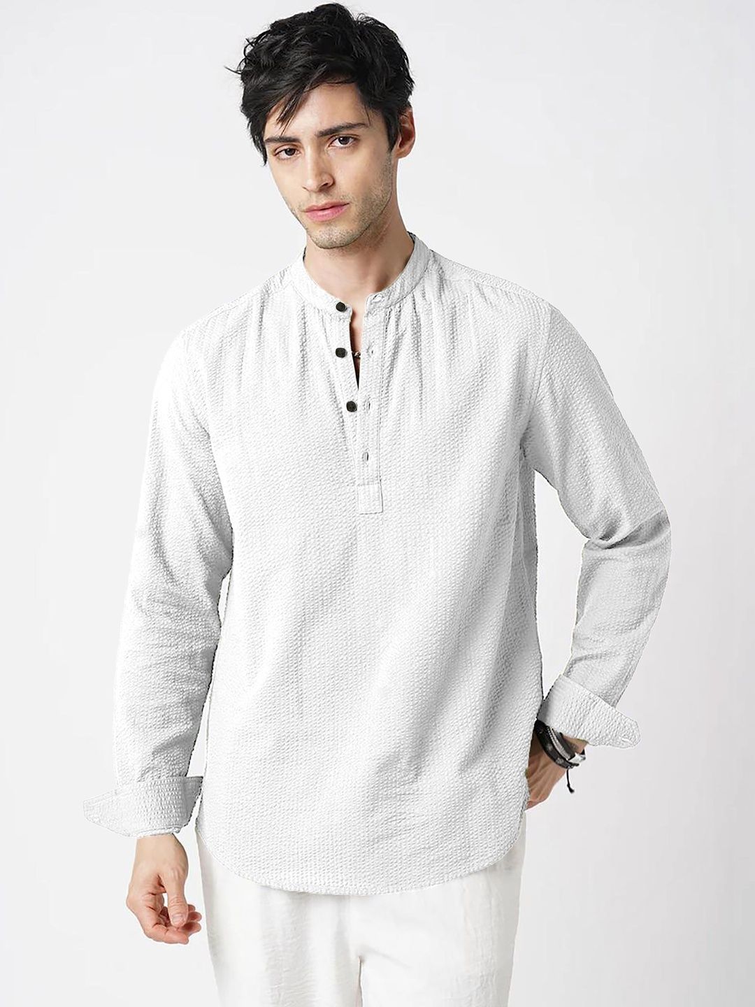 COMBRAIDED Men Thread Work Pathani Kurta-picture-50