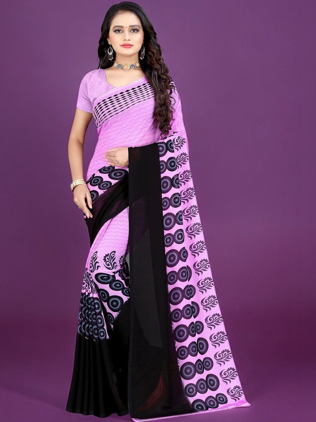 SZN Poly Georgette Saree-picture-18