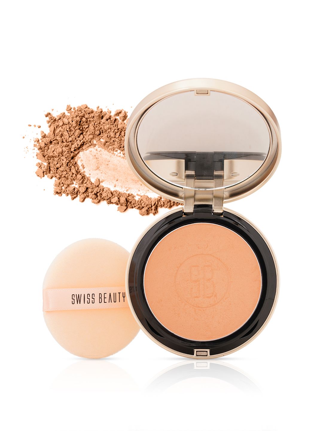 SWISS BEAUTY Select Born To Last Compact Powder with Vitamin E & Squalane - Bronze Dusk 04-image-13