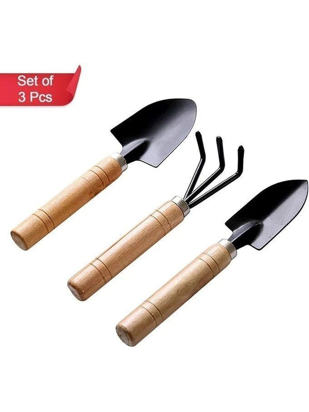 DeoDap Brown 3-Pcs Garden Tools-picture-11