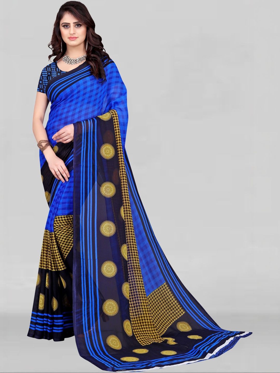 SZN Poly Georgette Saree-picture-30