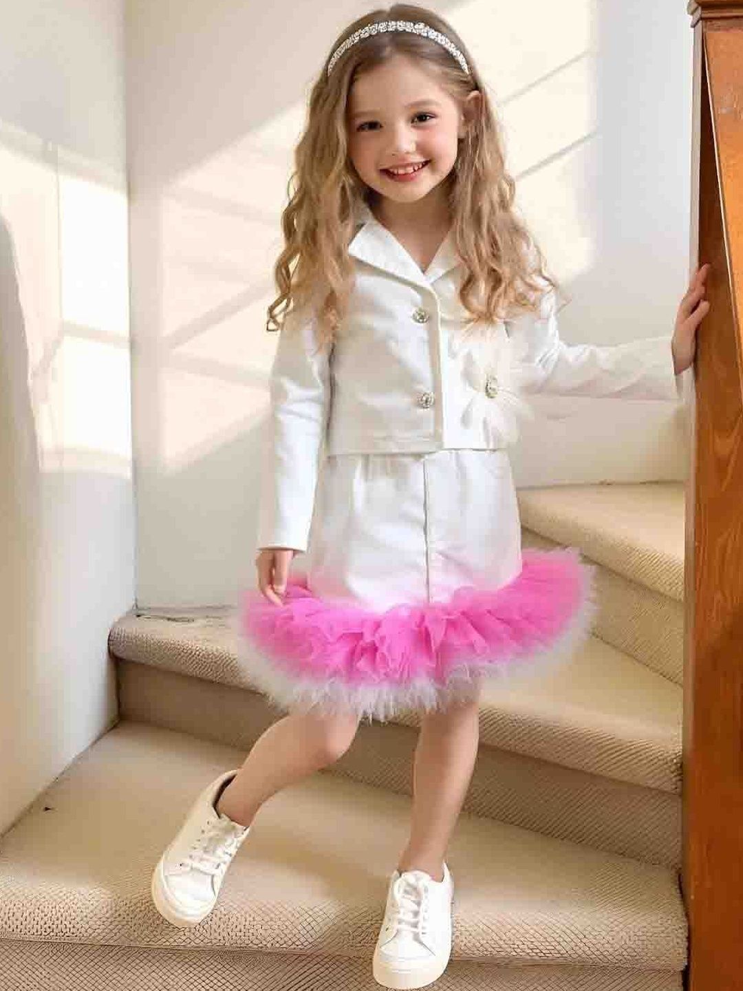 Xsole Girls T-shirt and Shirt with Skirt-picture-25