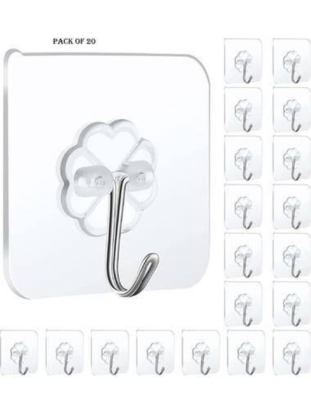DeoDap Grey Wall Flower Hooks-image-12