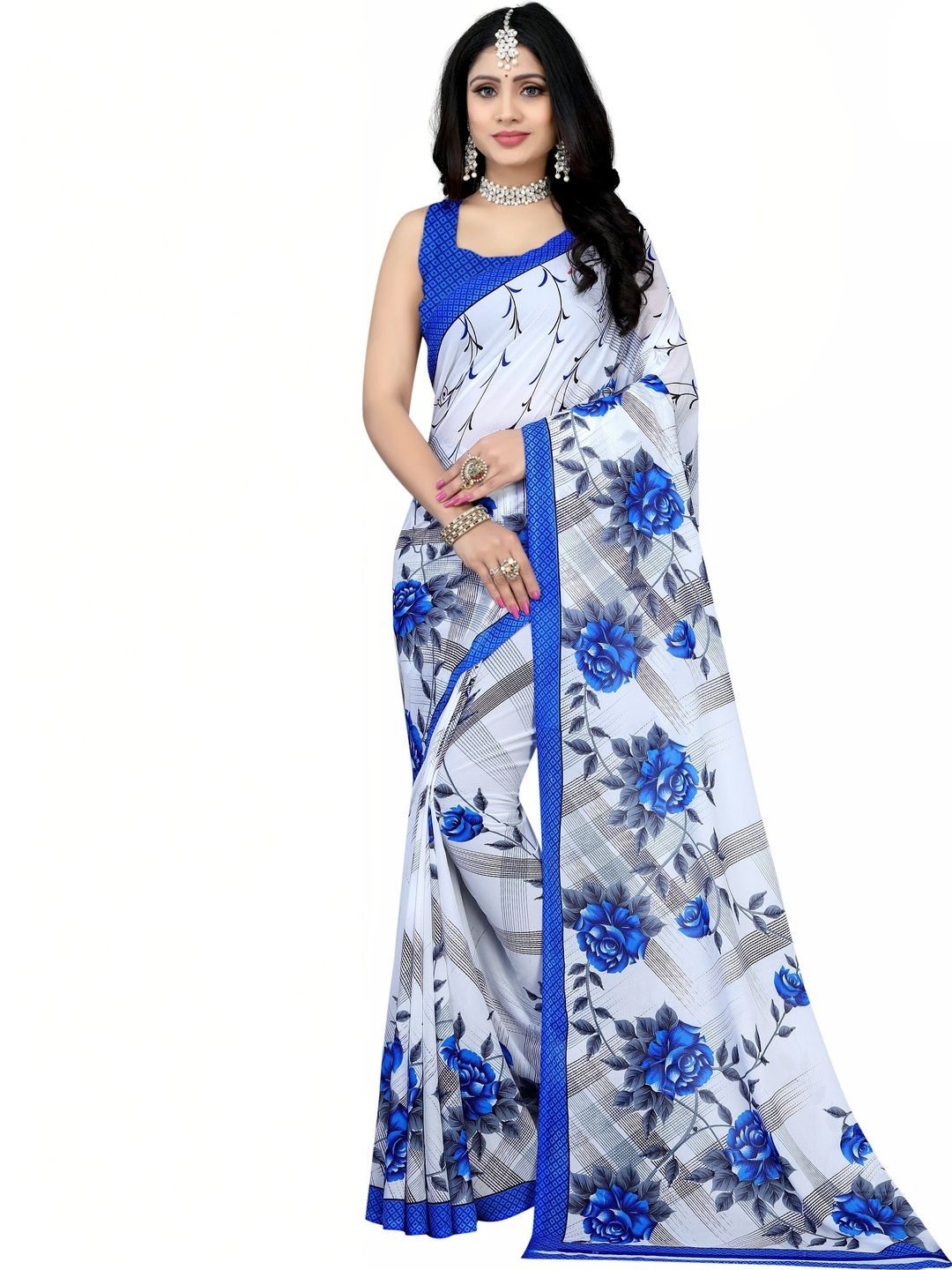 SZN Poly Georgette Saree-picture-33