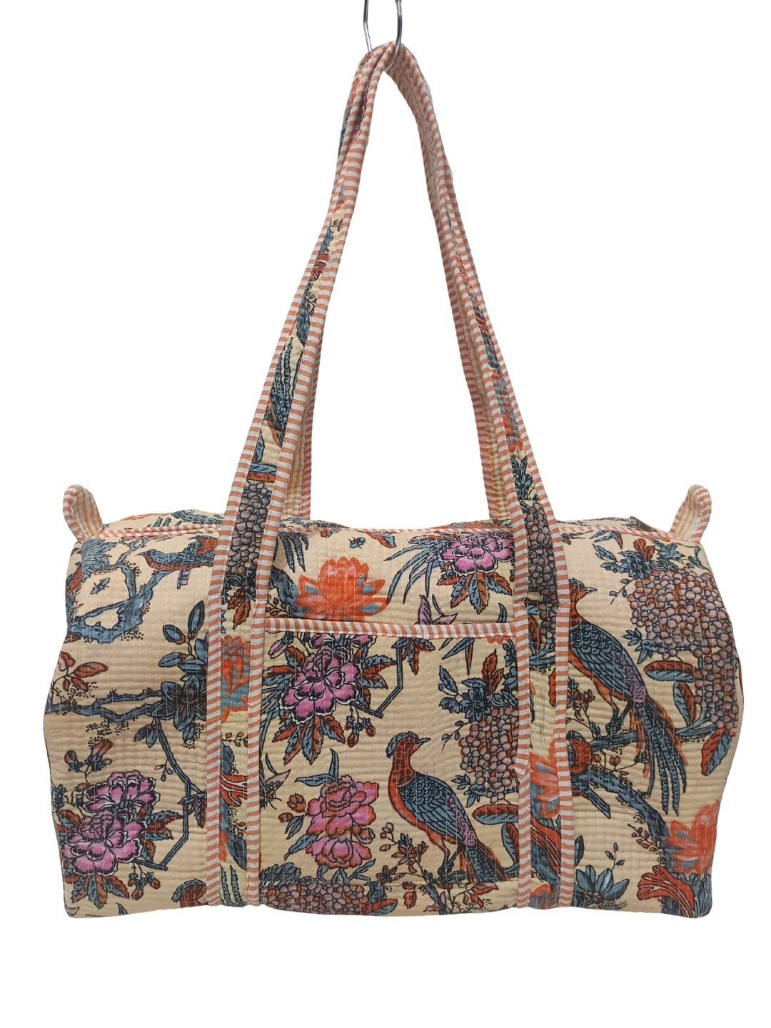 Art World Printed Cotton Quilted Duffel Bag-picture-35