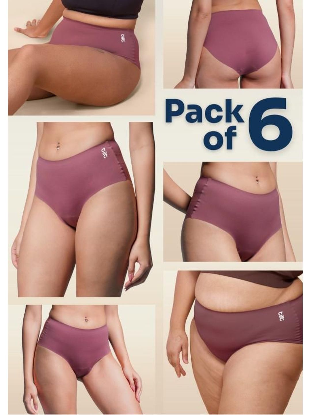 Tilt Women Anti Microbial Seamless Basic Briefs-image-49
