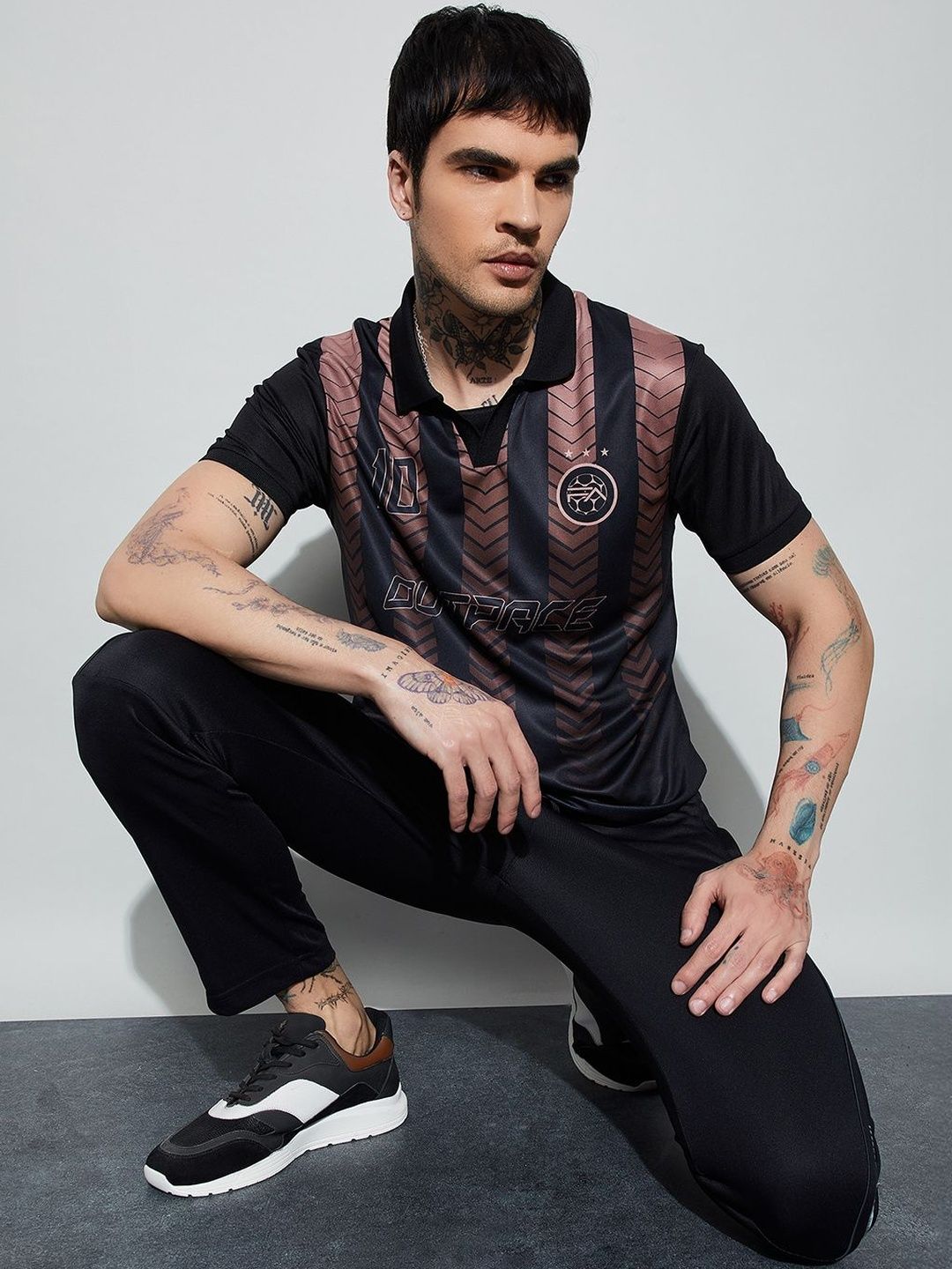 Fame Forever by Lifestyle Men Printed Polo Collar T-shirt-image-6