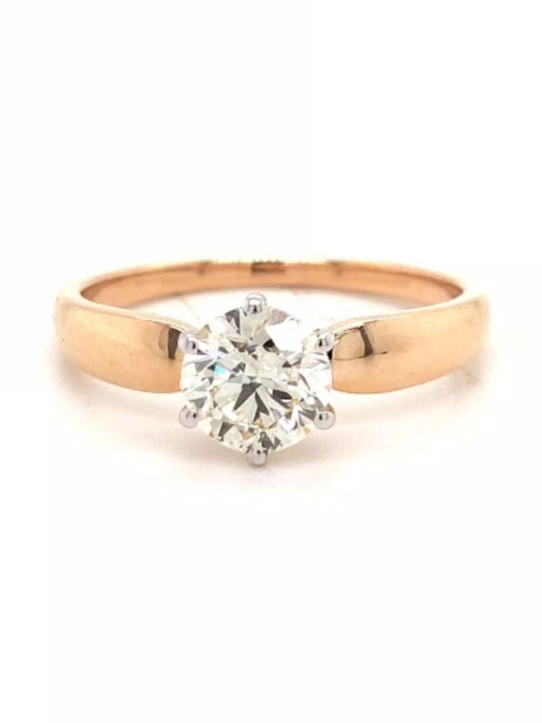 SHAIVA 18Kt Gold Ring With 0.91 Ct Natural Diamond - 2.706g-picture-36