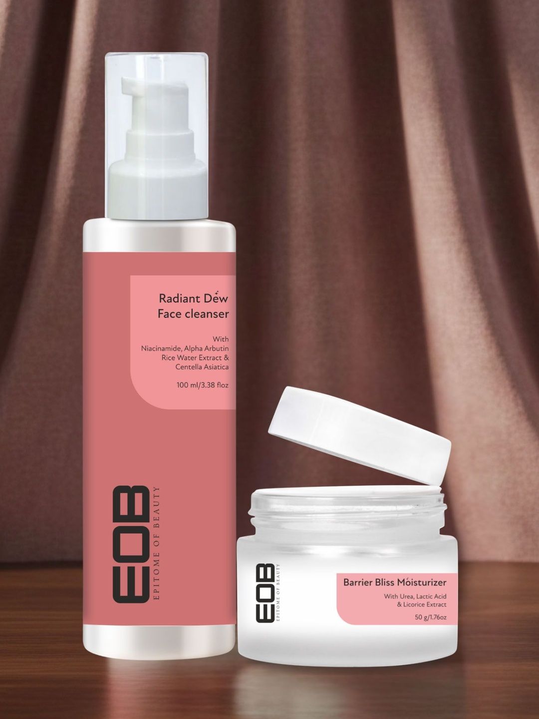 EOB Set Of Barrier Bliss Moisturizer - 50 g With Radiant Dew Face Cleanser - 100 ml-image-42