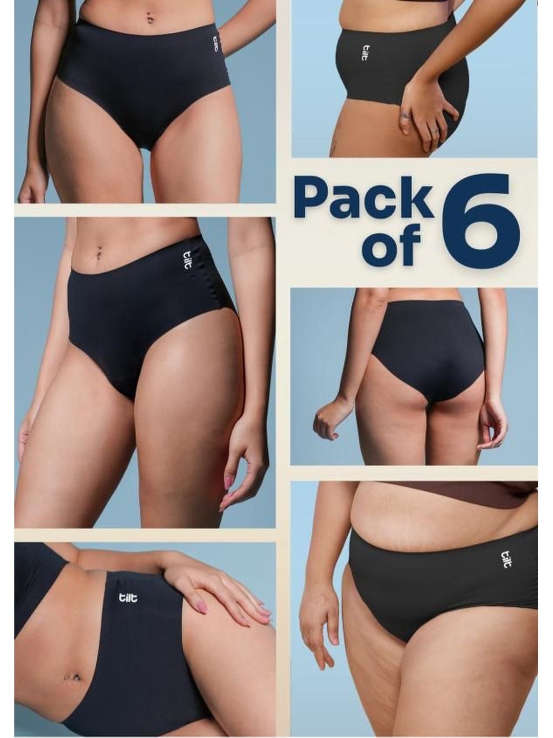Tilt Women Anti Microbial Seamless Hipster Briefs-picture-15
