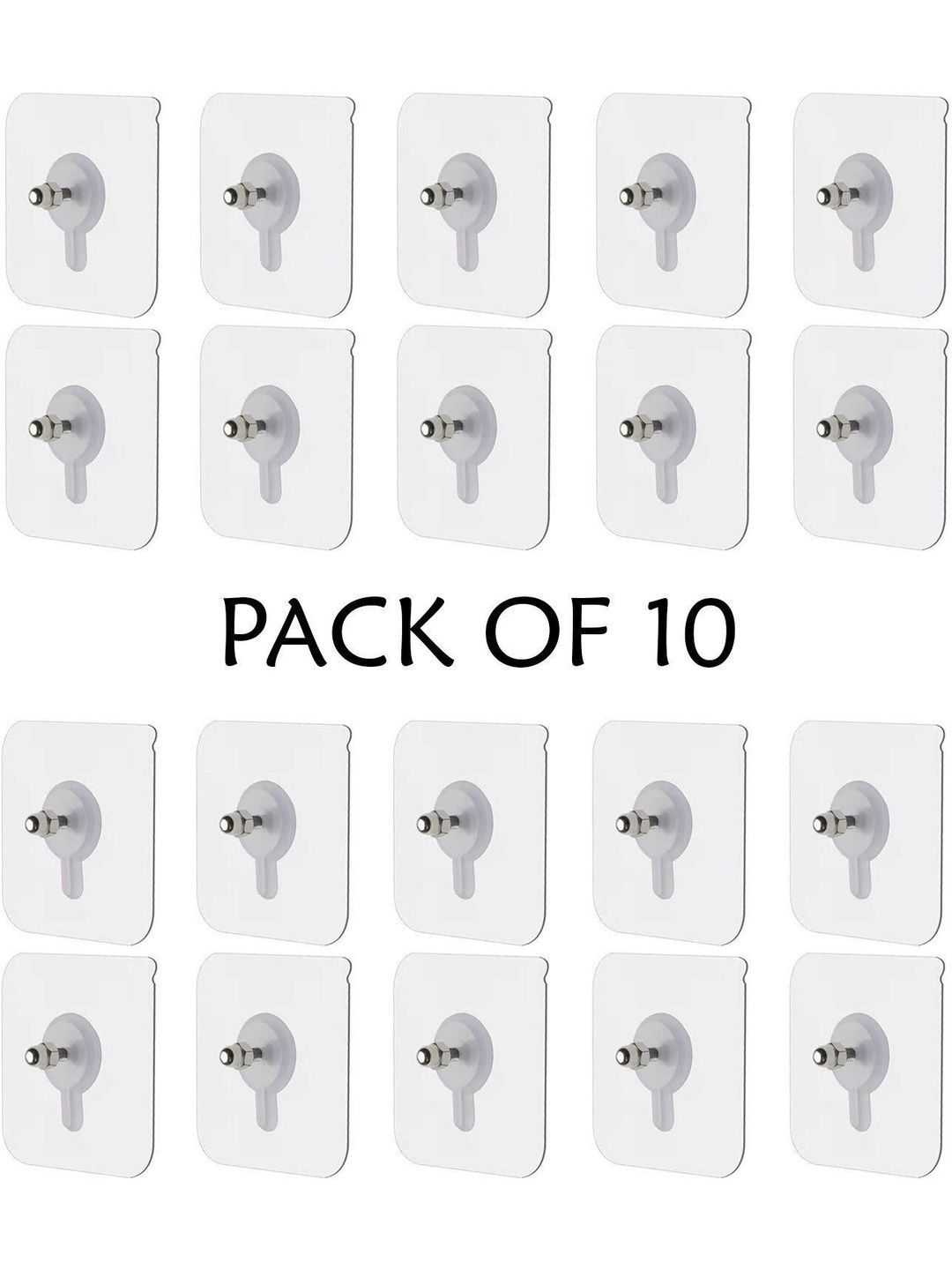 DeoDap Grey 10-Pcs Wall Hooks-picture-23