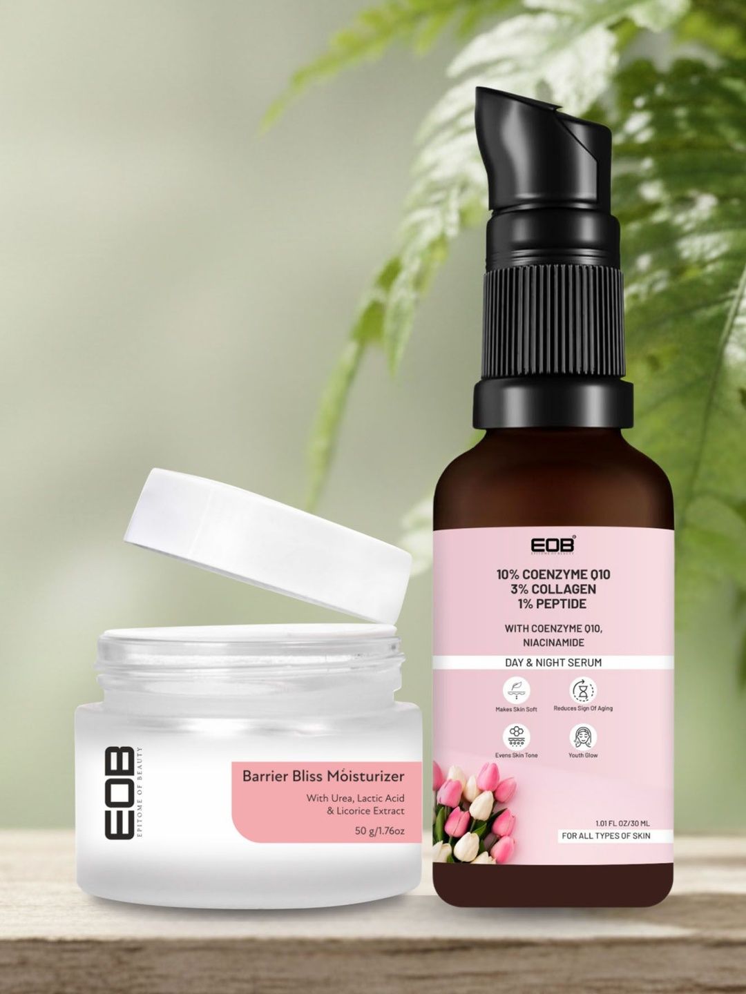 EOB Set Of Barrier Bliss Moisturizer - 50 ml & Coenzyme Q10 Face Serum - 30 ml-image-41