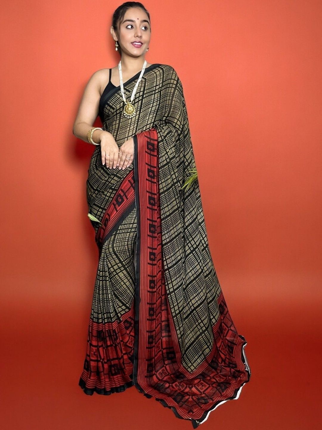 SZN Poly Georgette Saree-picture-22