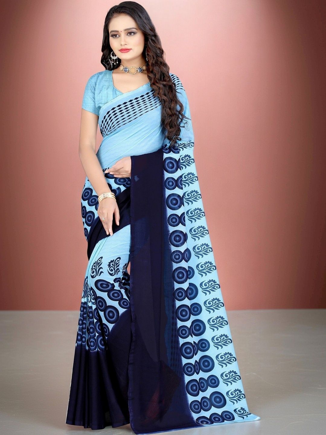 SZN Poly Georgette Saree-picture-20