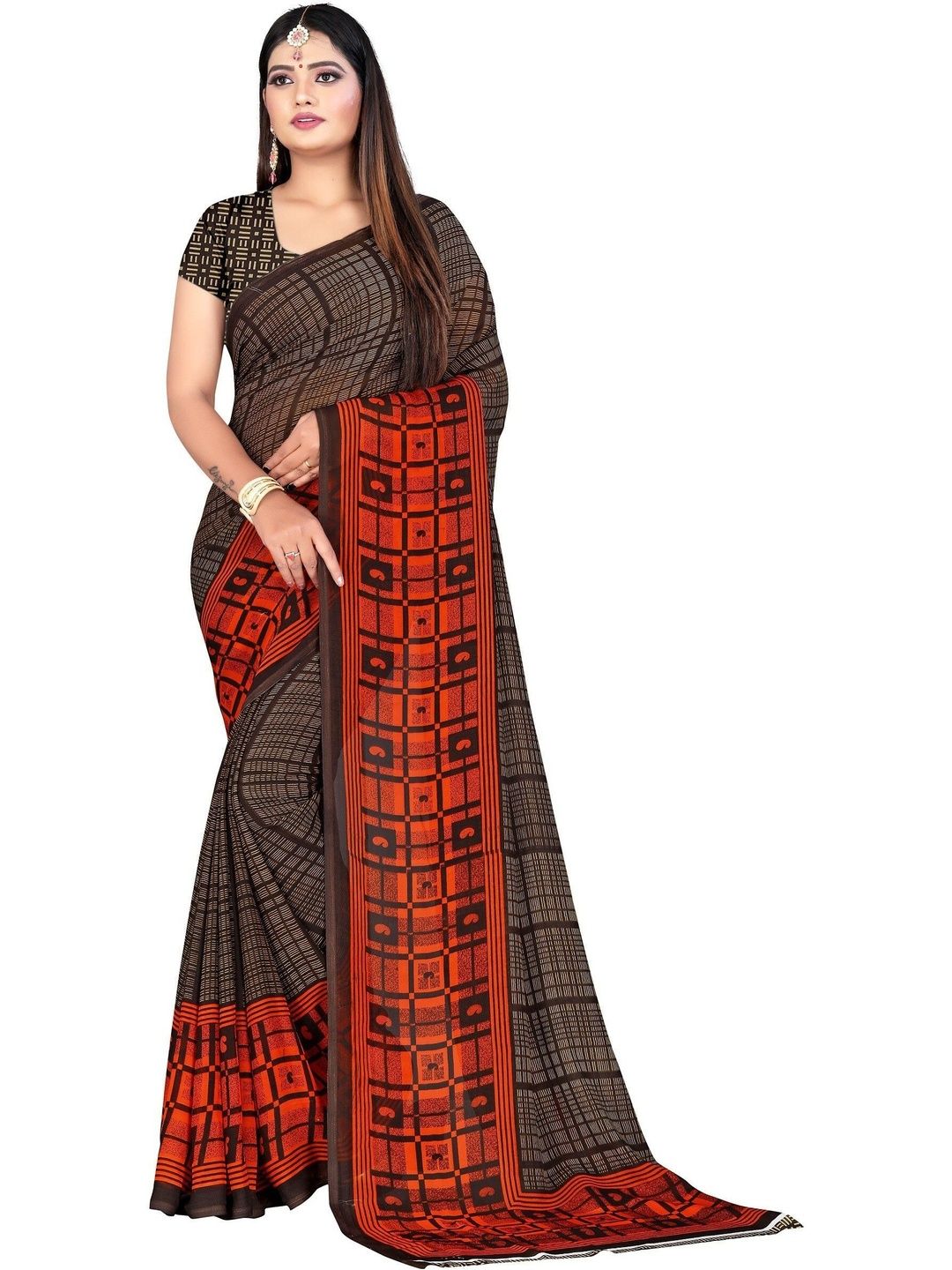 SZN Poly Georgette Saree-picture-37