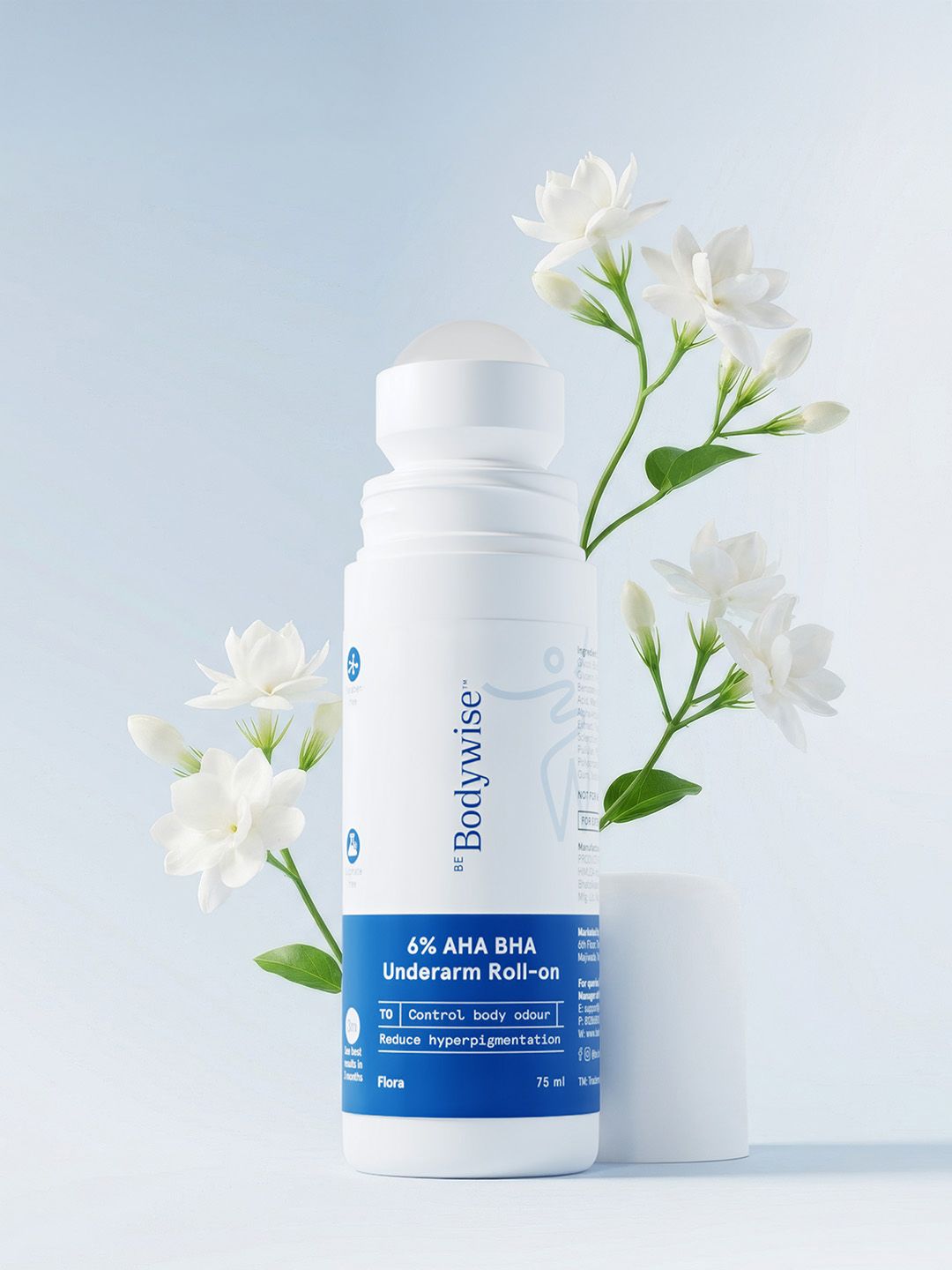 Be Bodywise 6% AHA BHA Underarm Roll On for Pigmentation & Body Odour 75 ml - Flora-picture-44