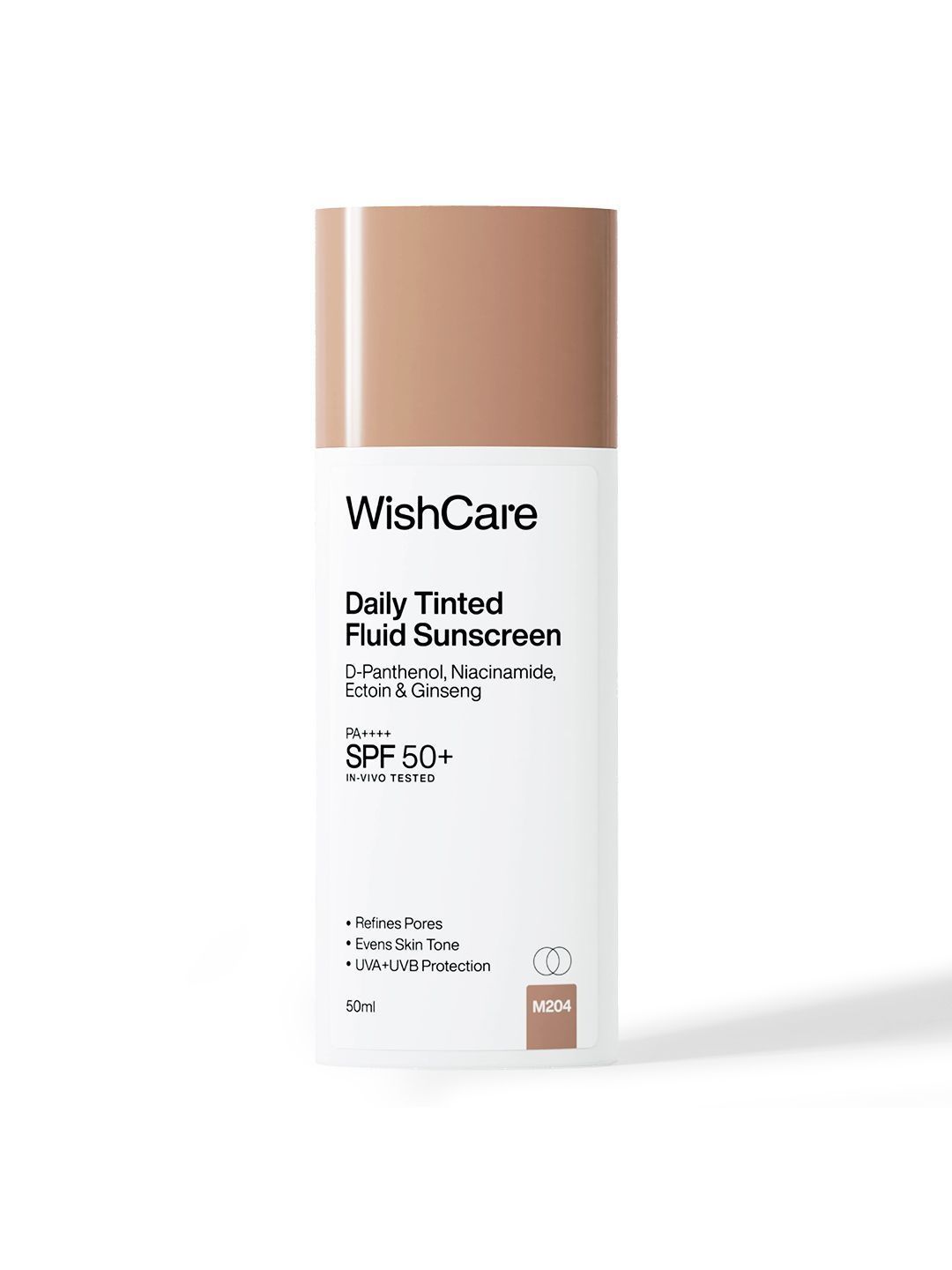 WishCare Daily Tinted Fluid Sunscreen SPF50PA++++- 50 ml- M204-picture-12