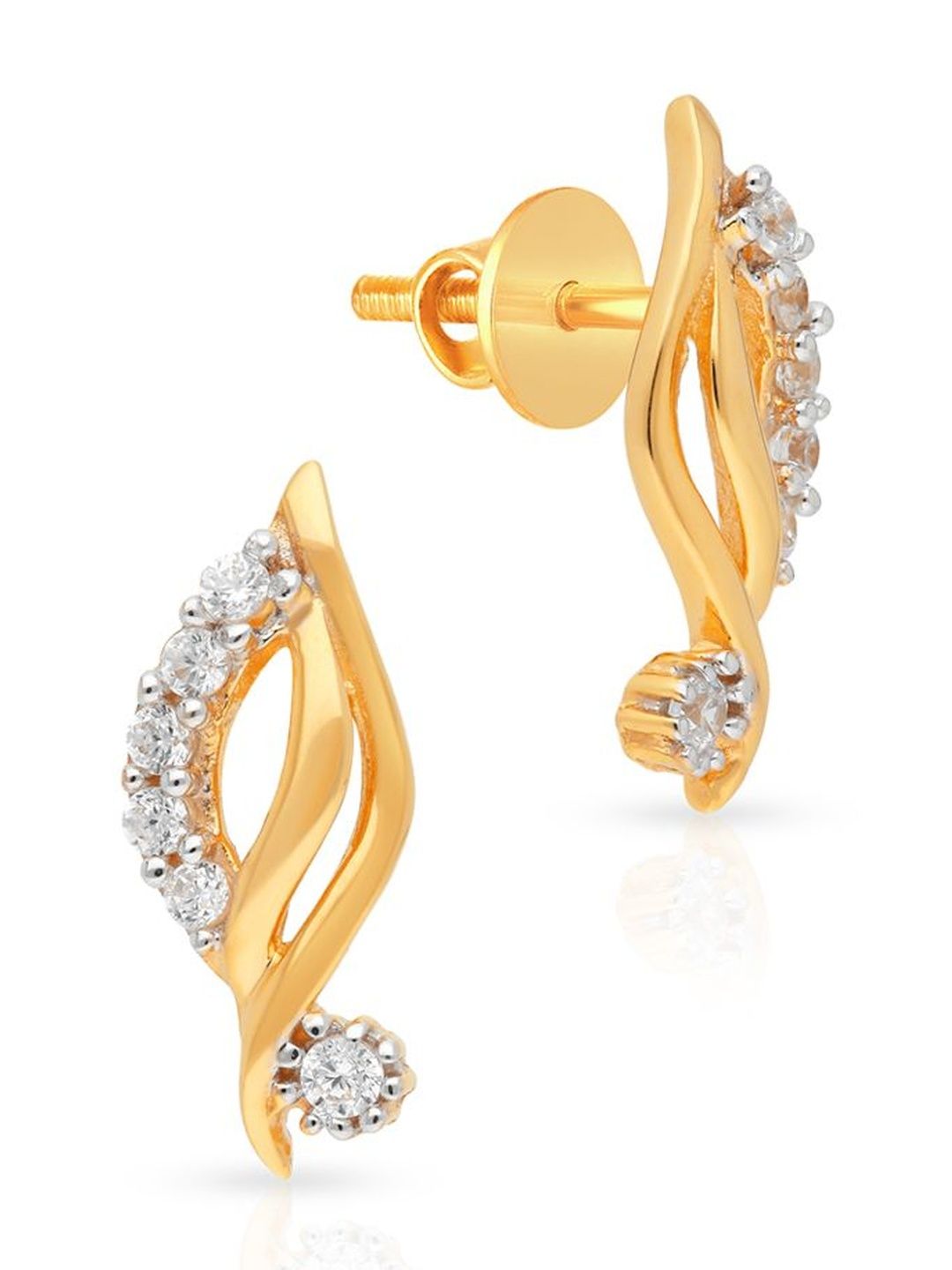Malabar Gold & Diamonds 18 KT Earrings Gold - 1.1 g-picture-44