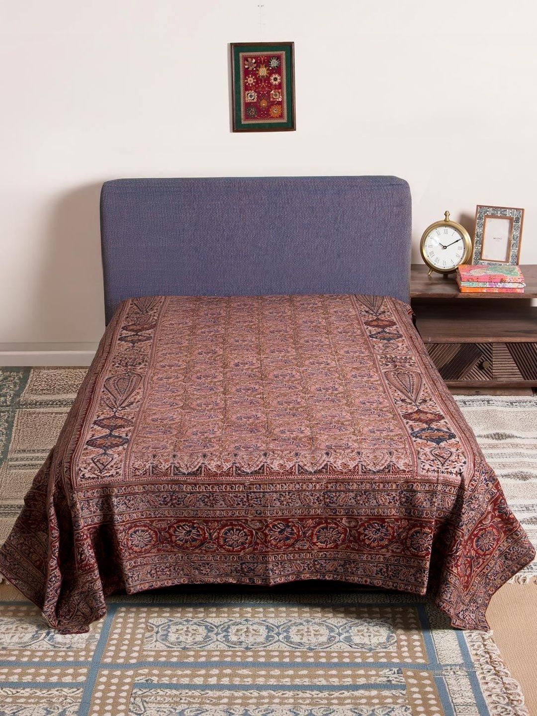 Fabindia Brown Printed Cotton Single Bed Covers-picture-11