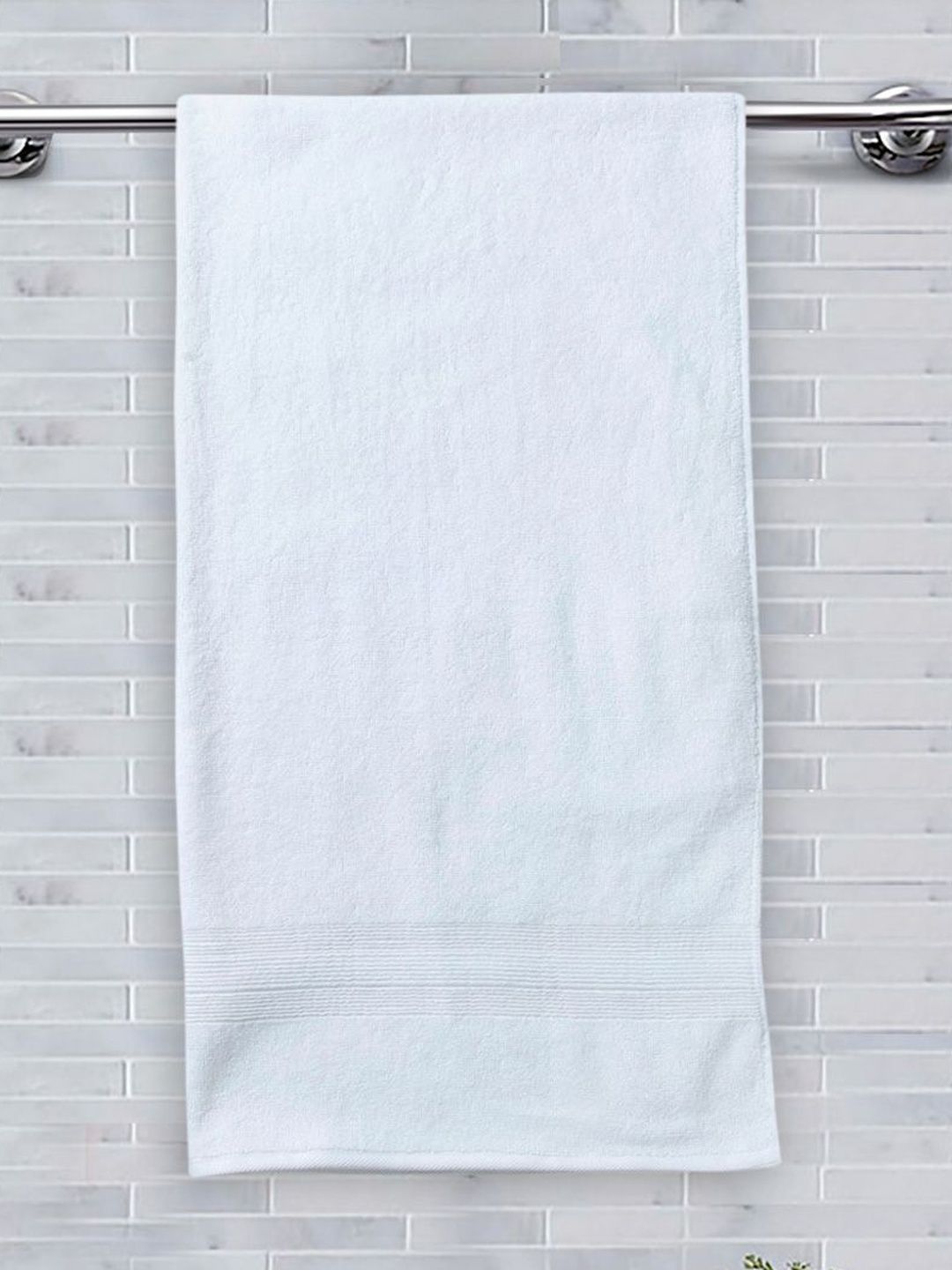 Fabindia White Cotton Hand Towels-picture-12