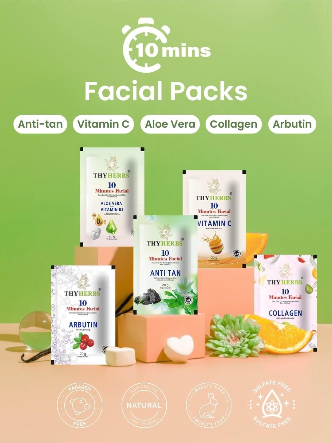 Thyherbs 10 Minutes Anti Tan Peel Off Mask- 20 g-image-24