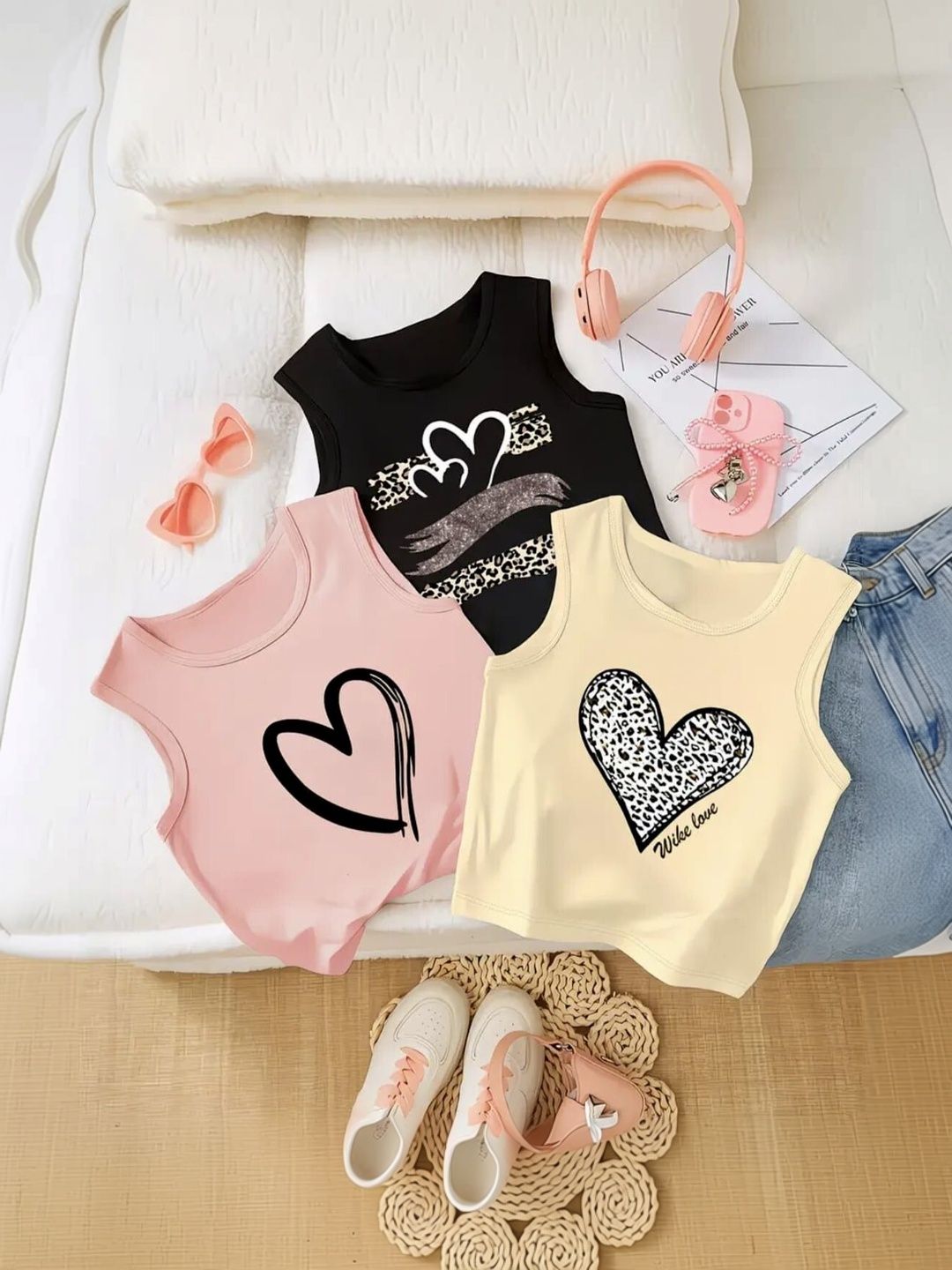 DAMN GUD DG Girls Set of 3 Printed T-shirt-picture-43