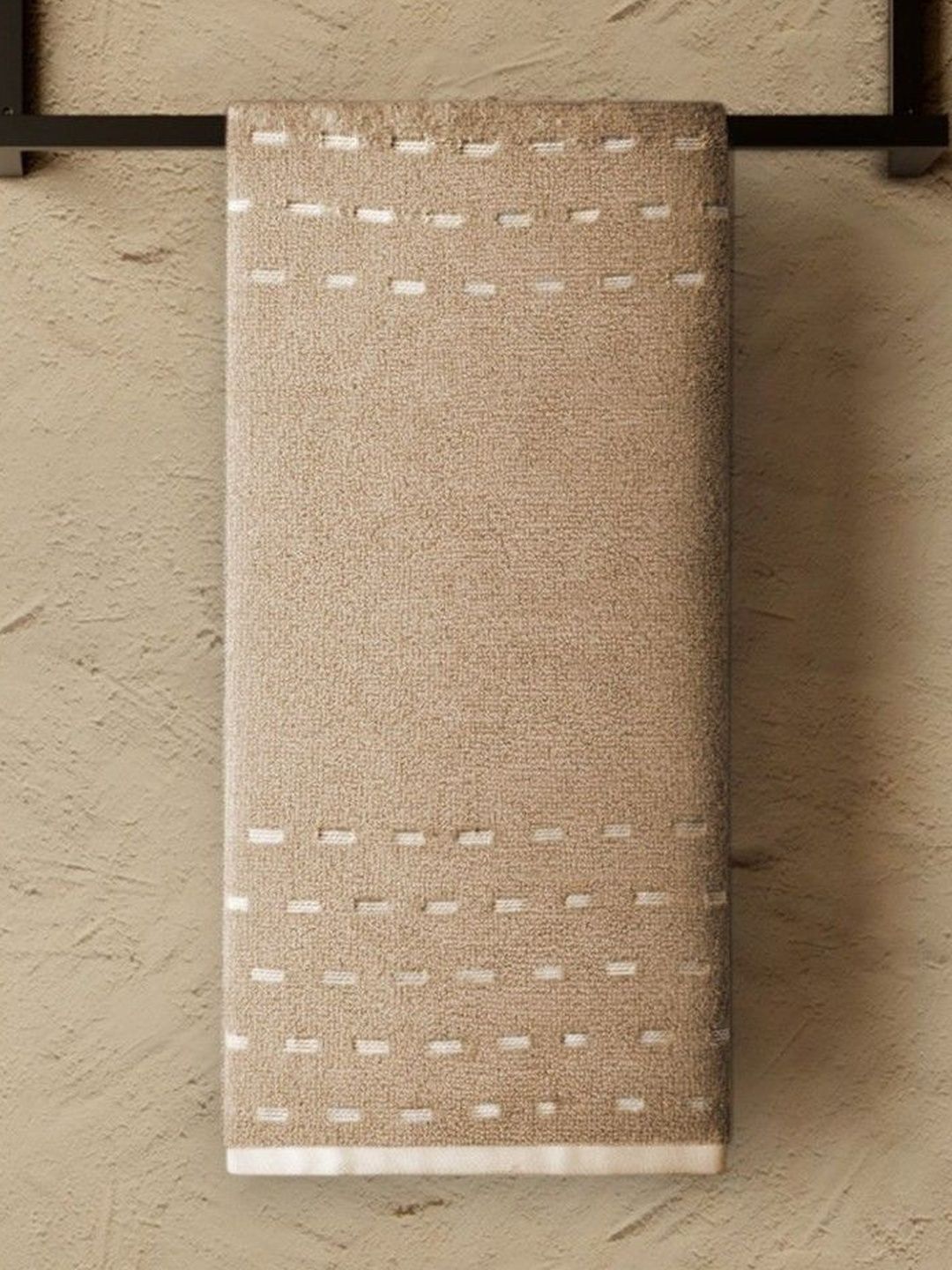 SPACES Beige Coloured 2-Pcs Pure Cotton Hand Towels-image-47