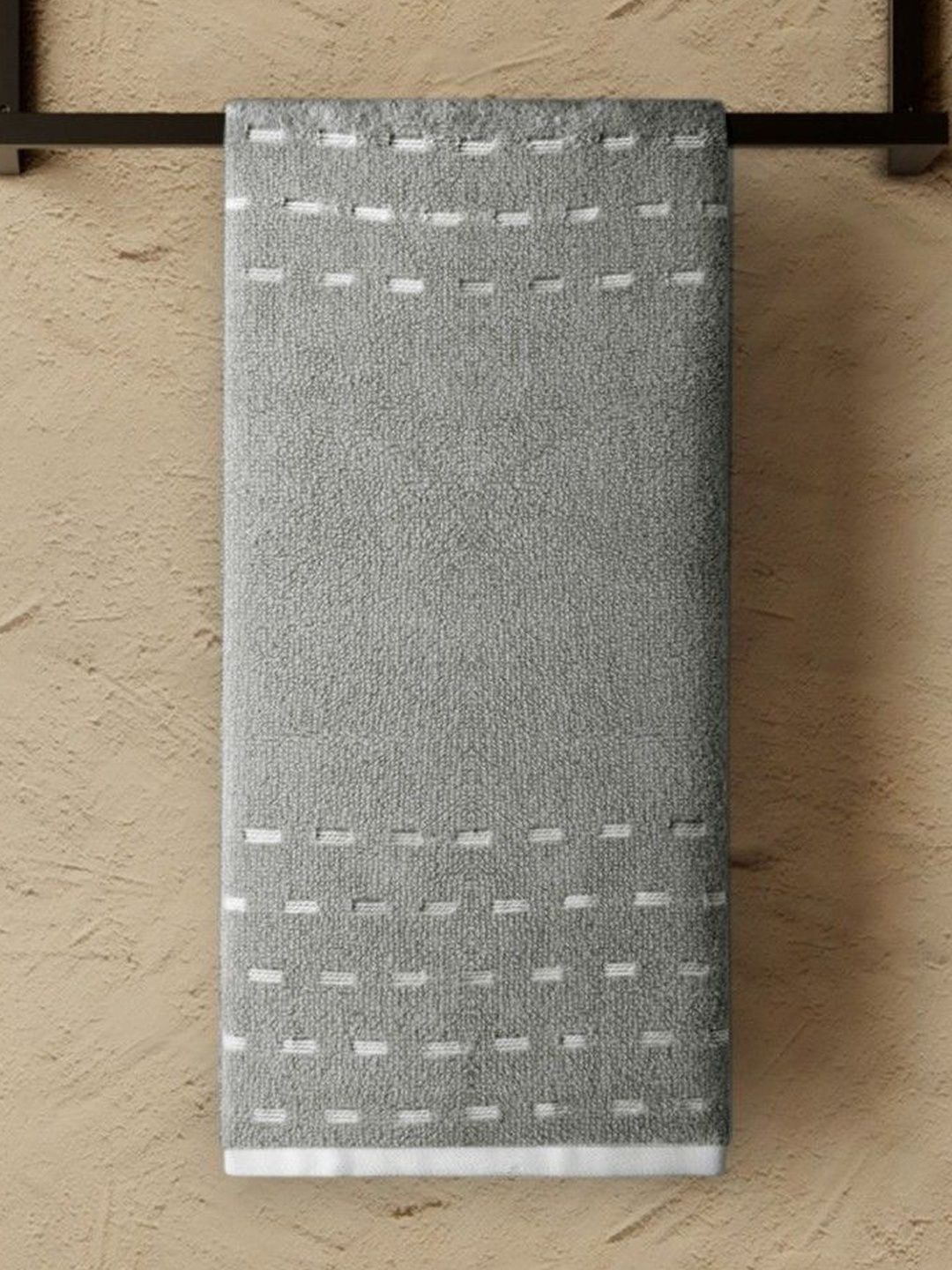 SPACES Grey 2-Pcs Cotton Hand Towels-image-23