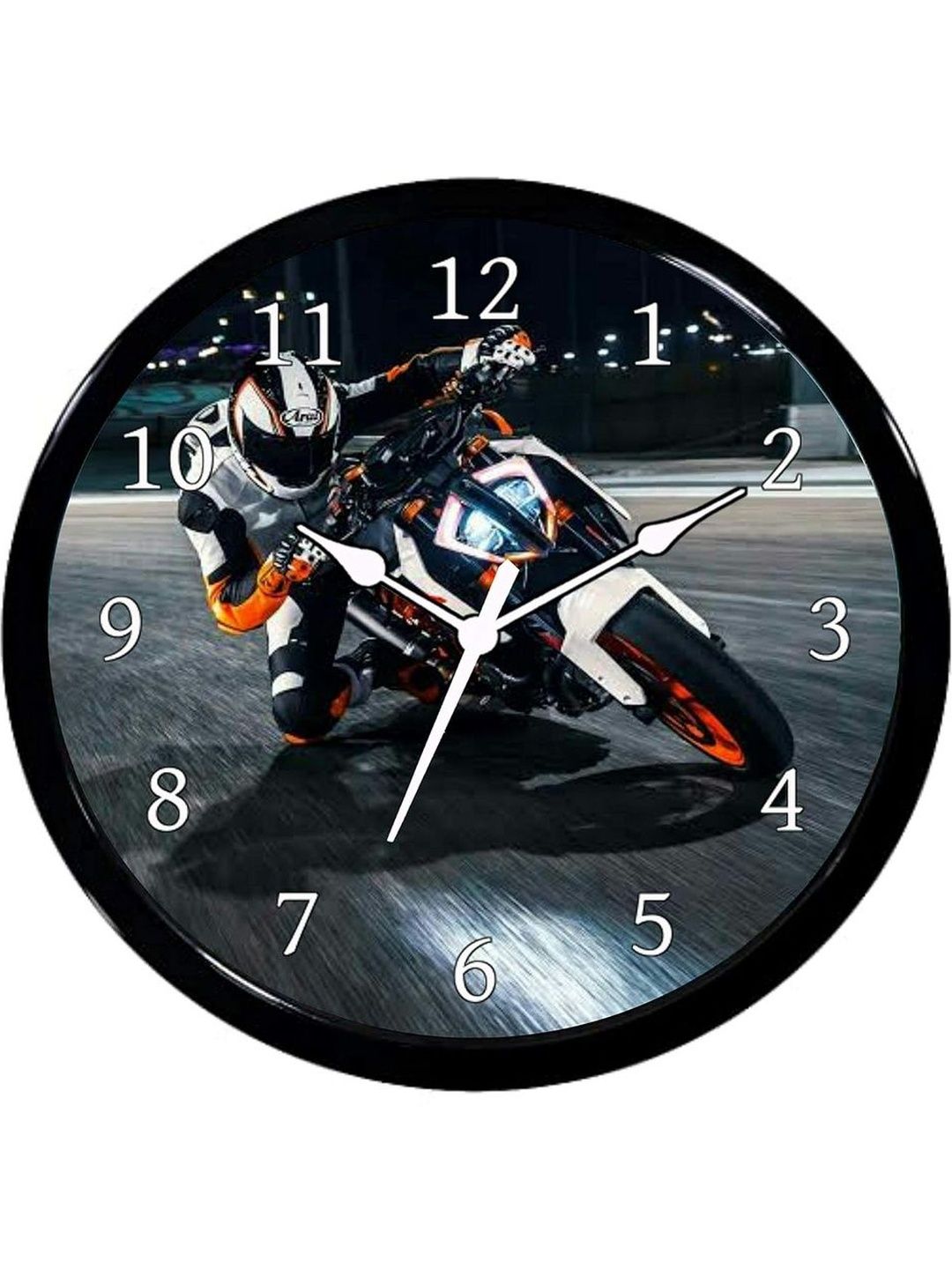 Babawill Multicoloured & Black Printed Contemporary Wall Clock-picture-33