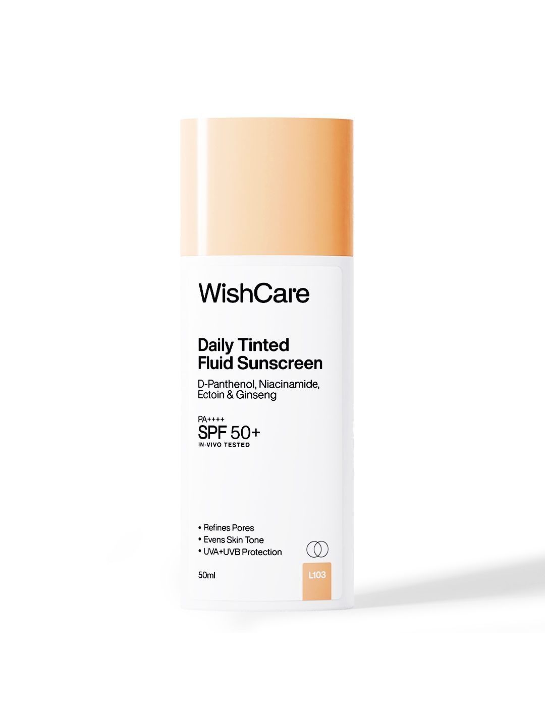 WishCare Daily Tinted Fluid Sunscreen SPF50PA++++- 50 ml-image-36