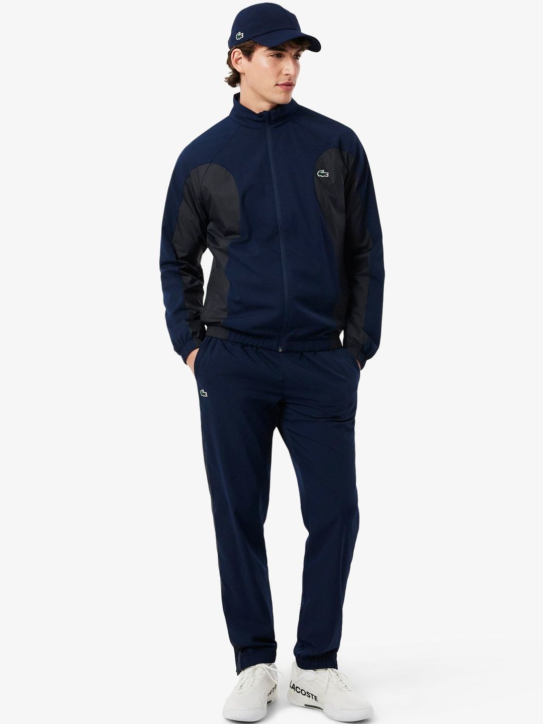 Lacoste Colourblocked Mock Collar Tracksuits-picture-35
