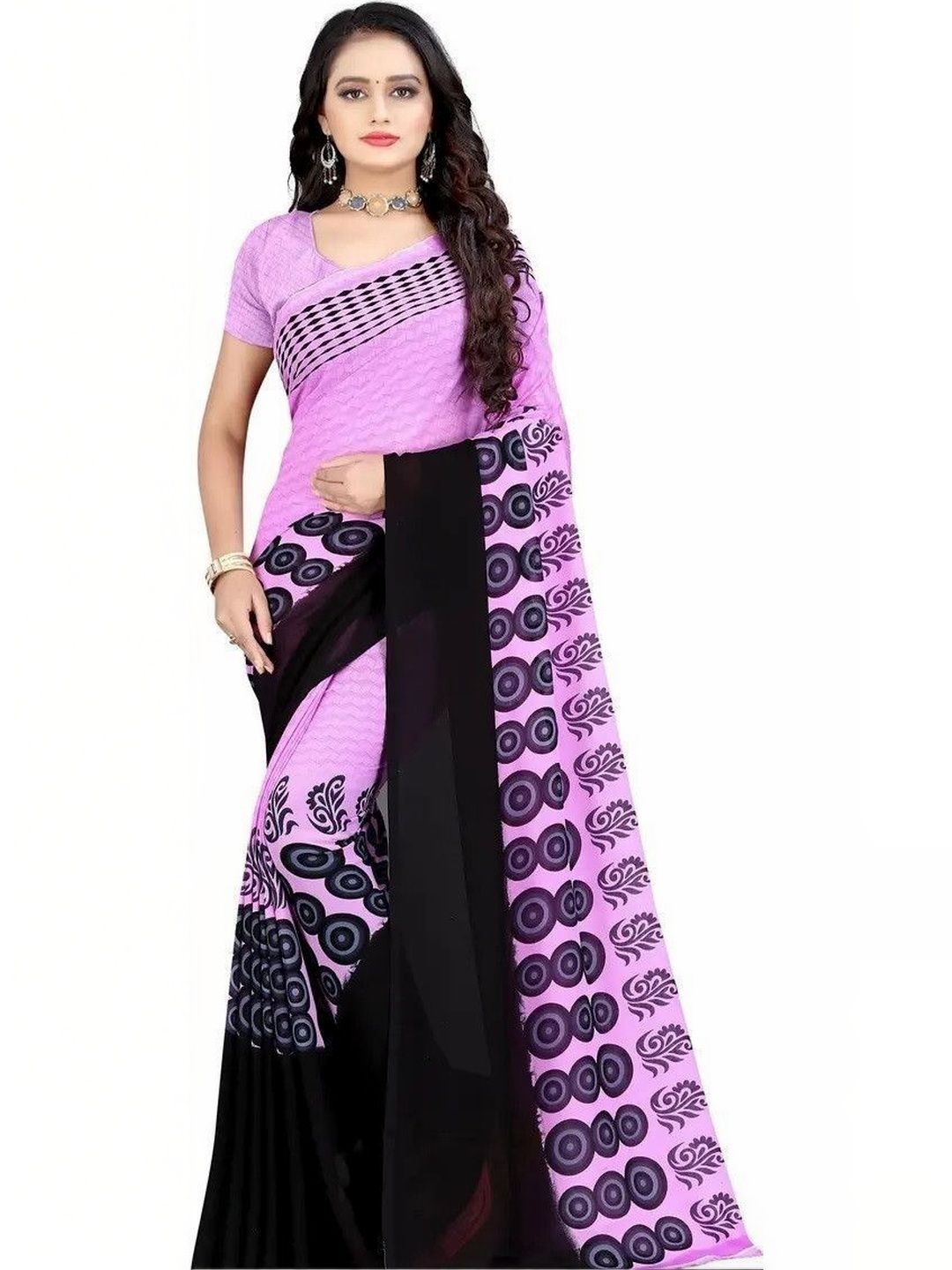 SZN Poly Georgette Saree-picture-35