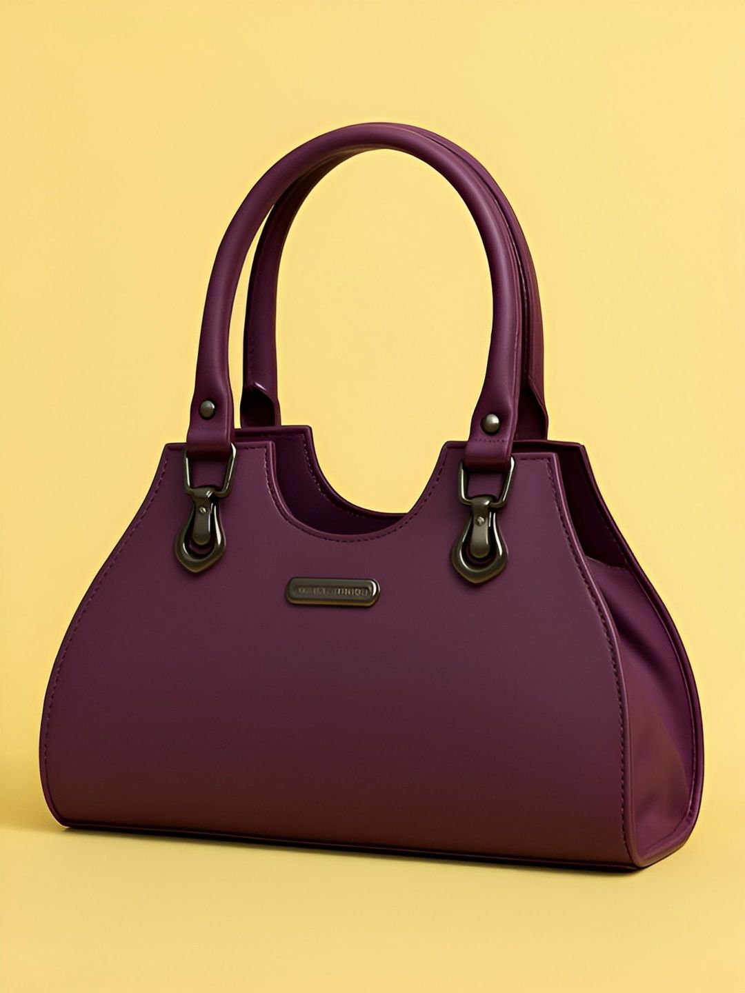 ROSS BROWN PU Structured Handheld Bag-image-28